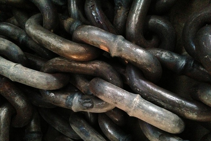 Self Color Long Link Chain