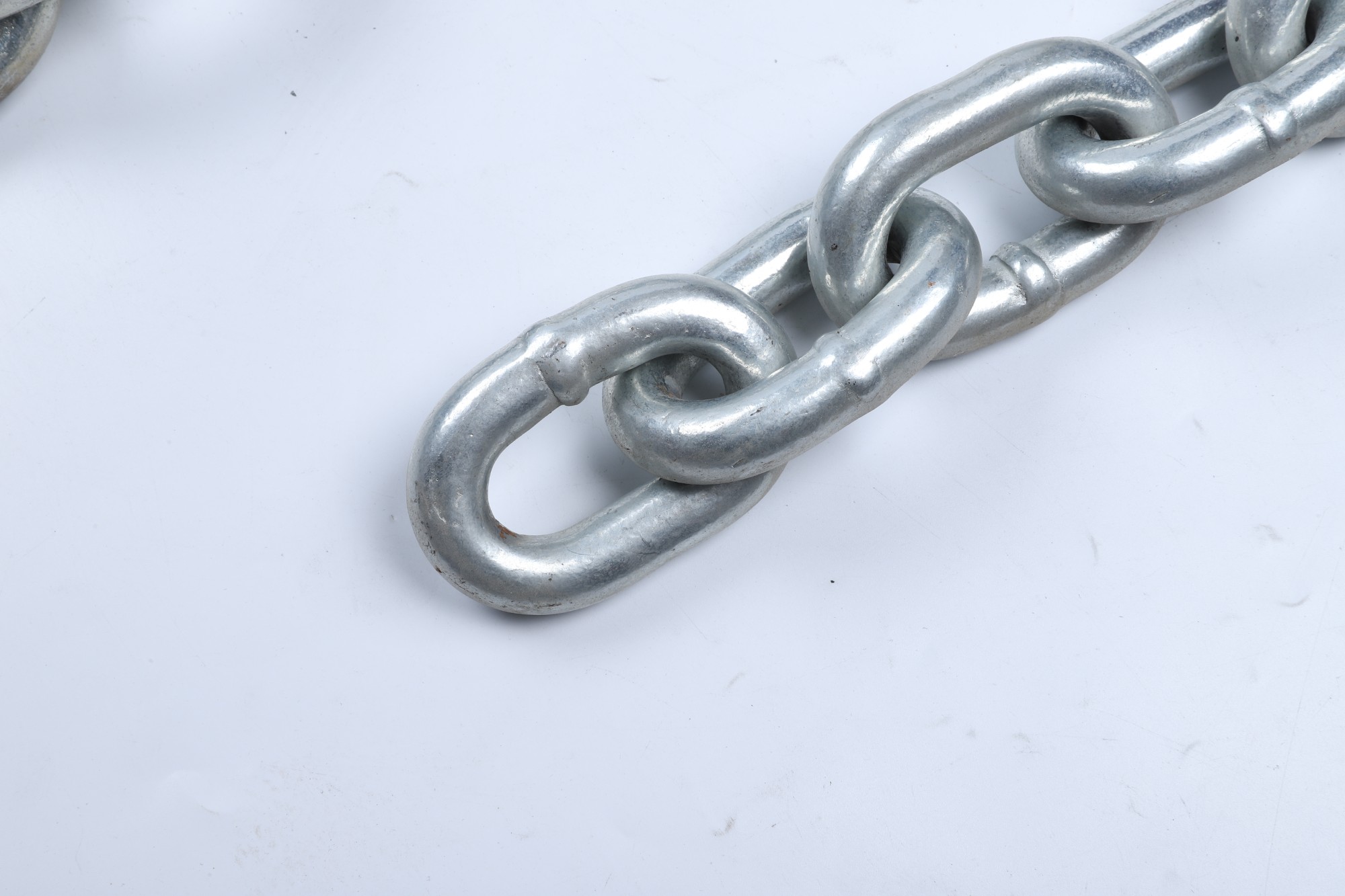Fishing Use Blure White Galvanized Short Link Chain