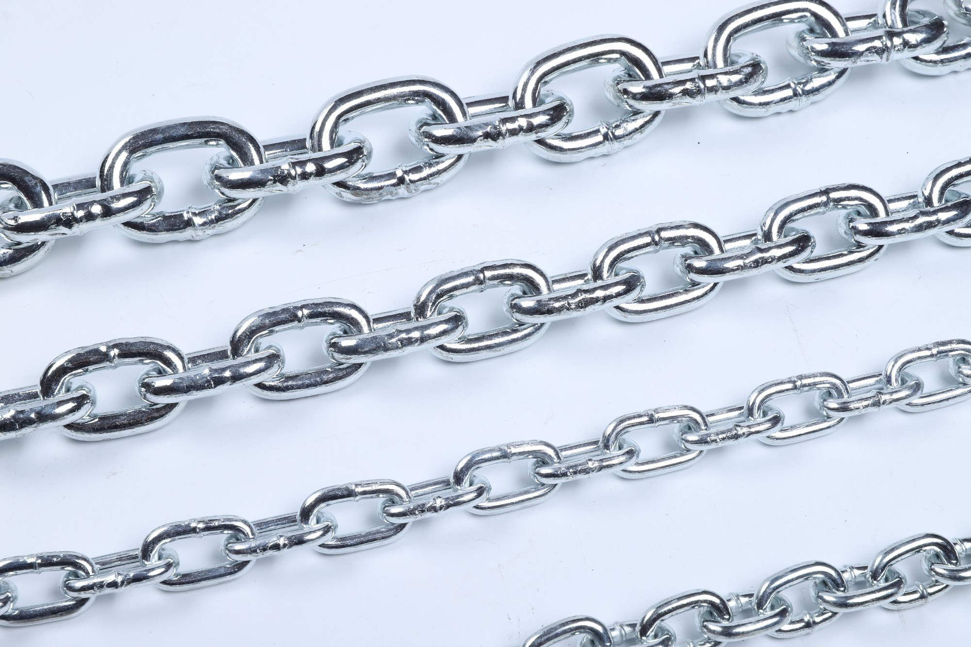 Fishing Use Blure White Galvanized Short Link Chain